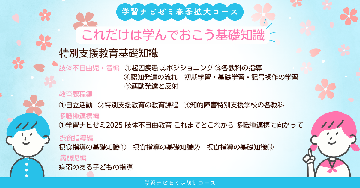 学習ナビゼミ定額制コース 特別支援教育基礎知識